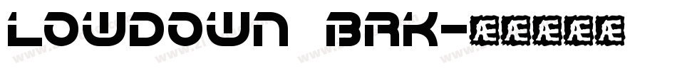 Lowdown BRK字体转换